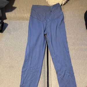 Blue High-Waisted crossover real meLeggings